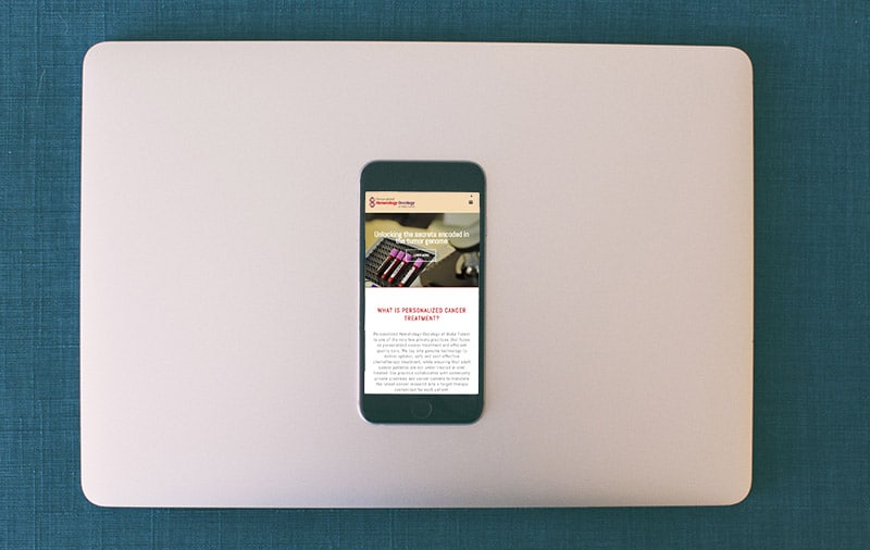 Mobile responsive website